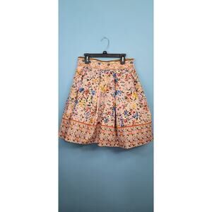 Tarik Ediz Janet Pink Size 6 Floral Formal Poofed Skirt